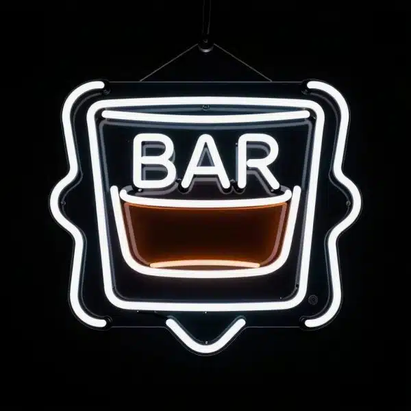 Неоновая вывеска Бар №3