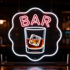 Неоновая вывеска Бар №4