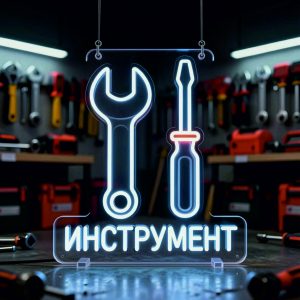 Неоновая вывеска Инструмент №3