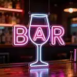 Неоновые вывески неоновая вывеска БАР
