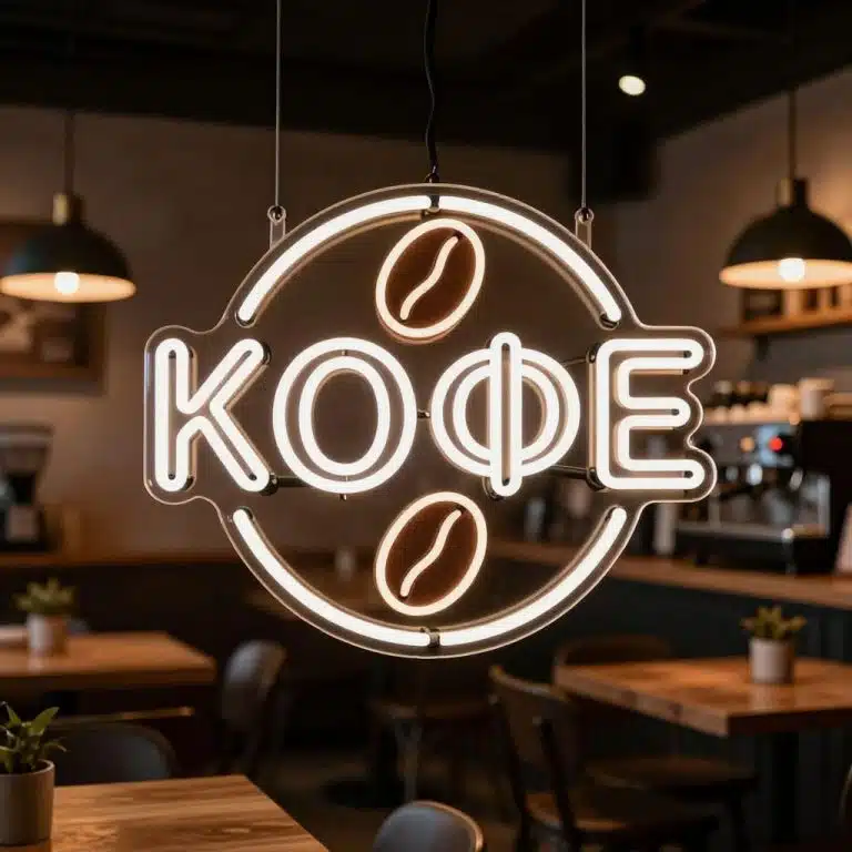 Неоновые вывески неоновая вывеска КОФЕ