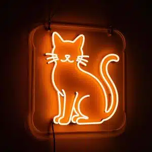 Неоновые вывески неоновый светильник КОШКА