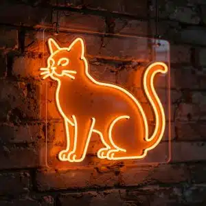 Неоновый светильник Кошка №3 Неоновый светильник Кошка №3