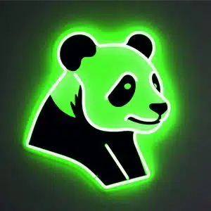 Неоновый светильник Панда №3 Неоновый светильник Панда №3