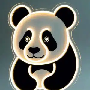 Неоновый светильник Панда №4 Неоновый светильник Панда №4