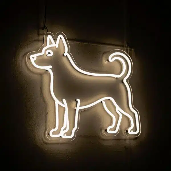 неоновый светильник СОБАКА